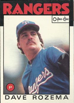 1986 O-Pee-Chee Baseball Cards 208     Dave Rozema